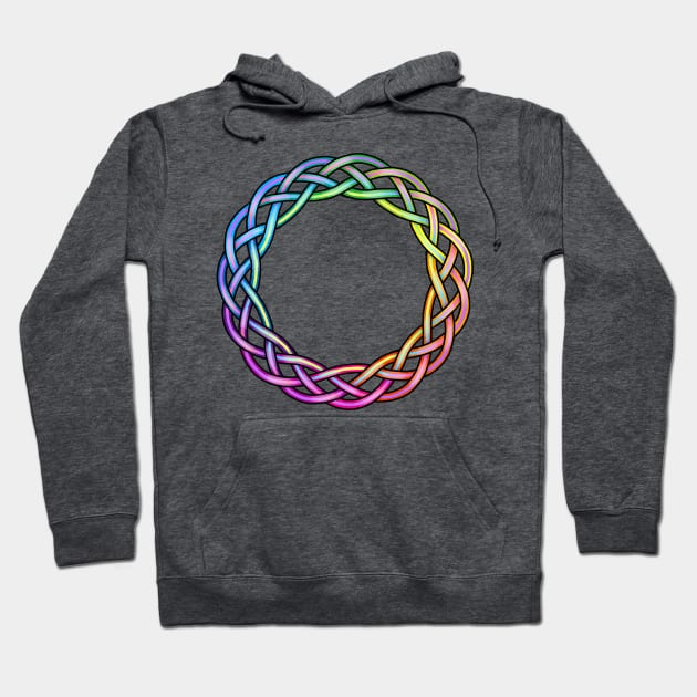 Rainbow Knot Hoodie by Beth Wilson